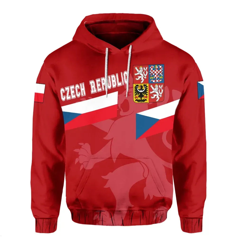 Czech Republic Hoodie slant Version RLT13 - Wonder Print Shop