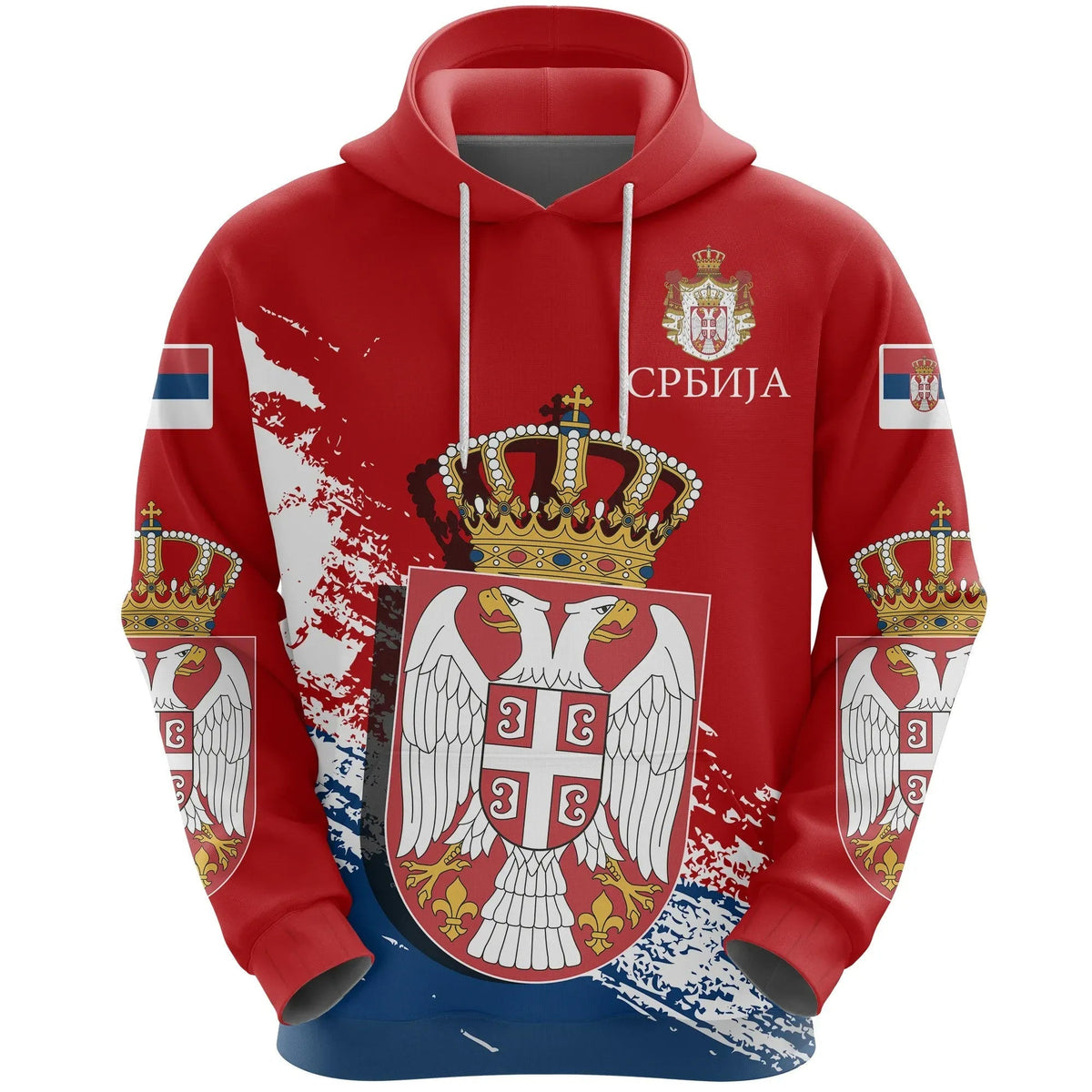 Serbia Special Hoodie Red Version RLT7 - Wonder Print Shop