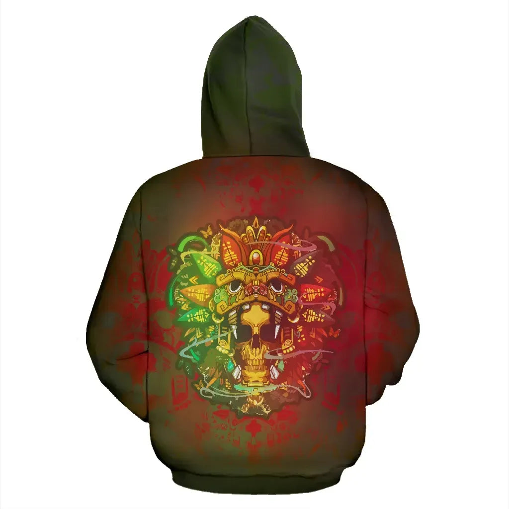 Mexico All Over Hoodie Aztec Version RLT13 - Wonder Print Shop