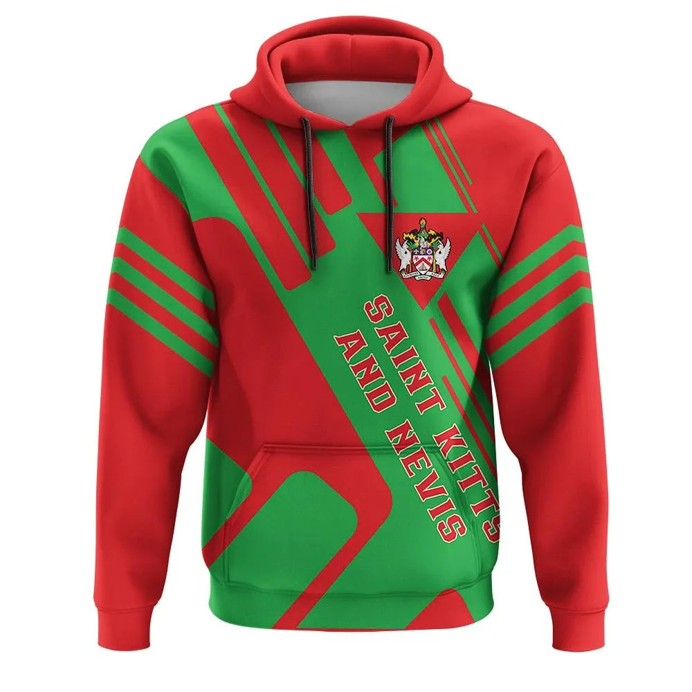 Saint Kitts and Nevis Hoodie Coat Of Arms Rockie RLT6 - Wonder Print Shop