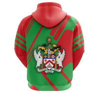 Saint Kitts and Nevis Hoodie Coat Of Arms Rockie RLT6 - Wonder Print Shop