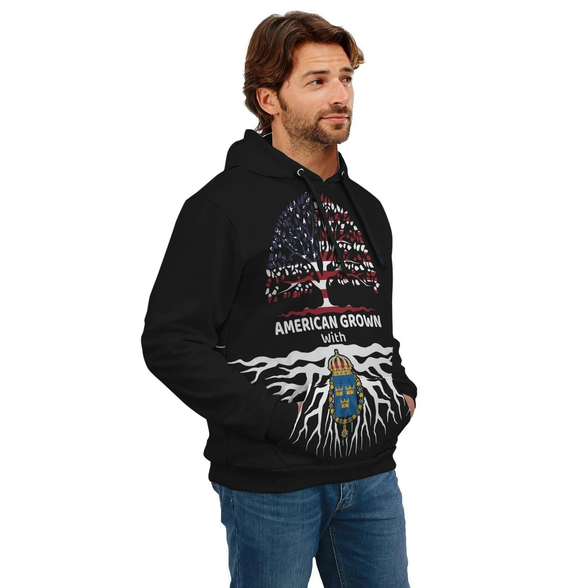 Sweden Hoodie American Root RLT7 - Wonder Print Shop