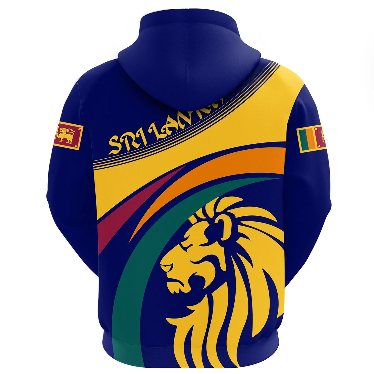 Wonder Print Shop Sri Lanka Lion Hoodie Coat Of Arms RLT7 - Wonder Print Shop