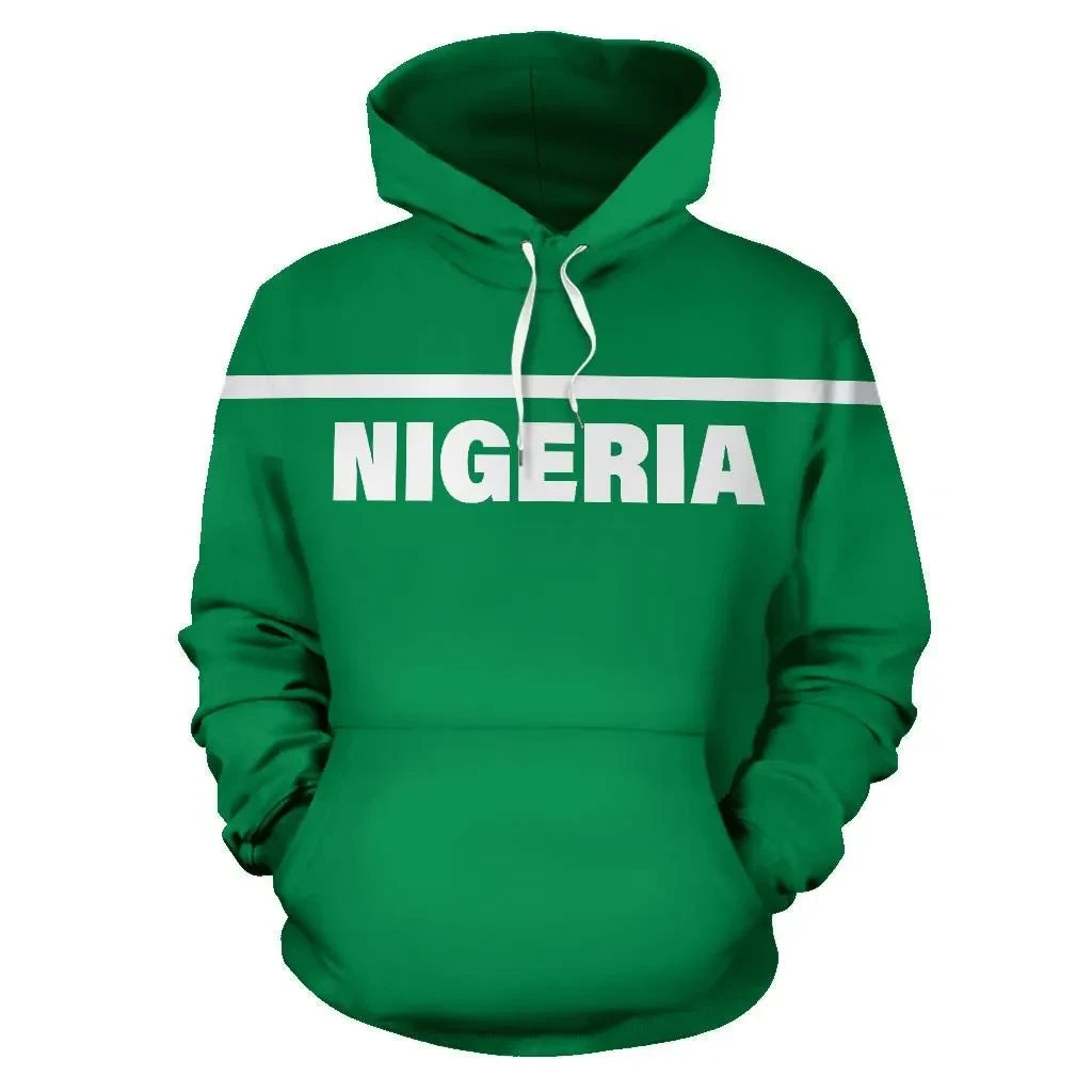 Nigeria All Over Hoodie Horizontal Style RLT8 - Wonder Print Shop
