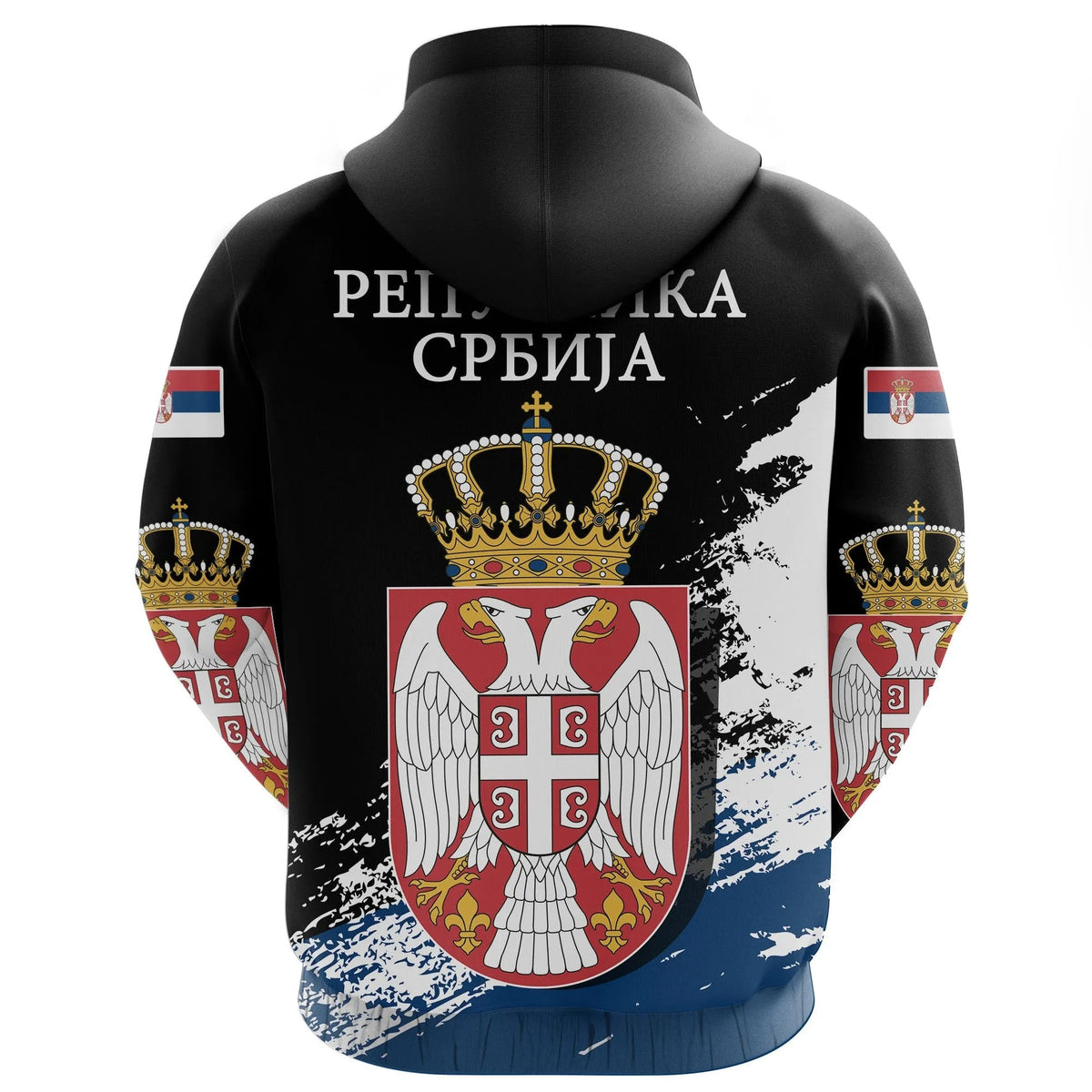 Serbia Special Hoodie Black Version RLT7 - Wonder Print Shop