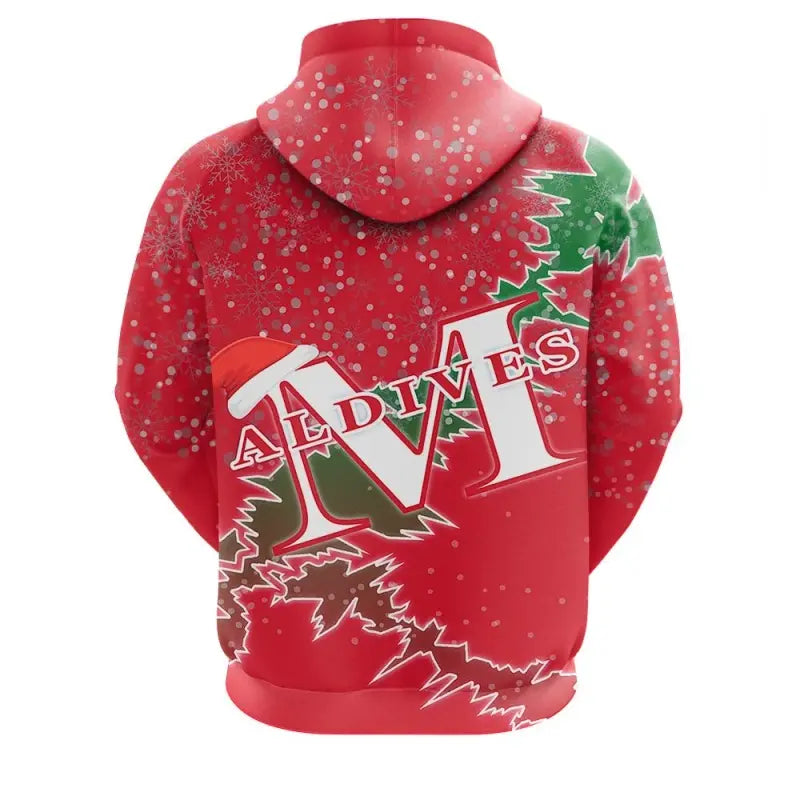 Maldives Christmas Hoodie Coat Of Arms X Style RLT12 - Wonder Print Shop