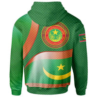 Mauritania Hoodie Mauritania Flag and Coat Of Arms RLT12 - Wonder Print Shop