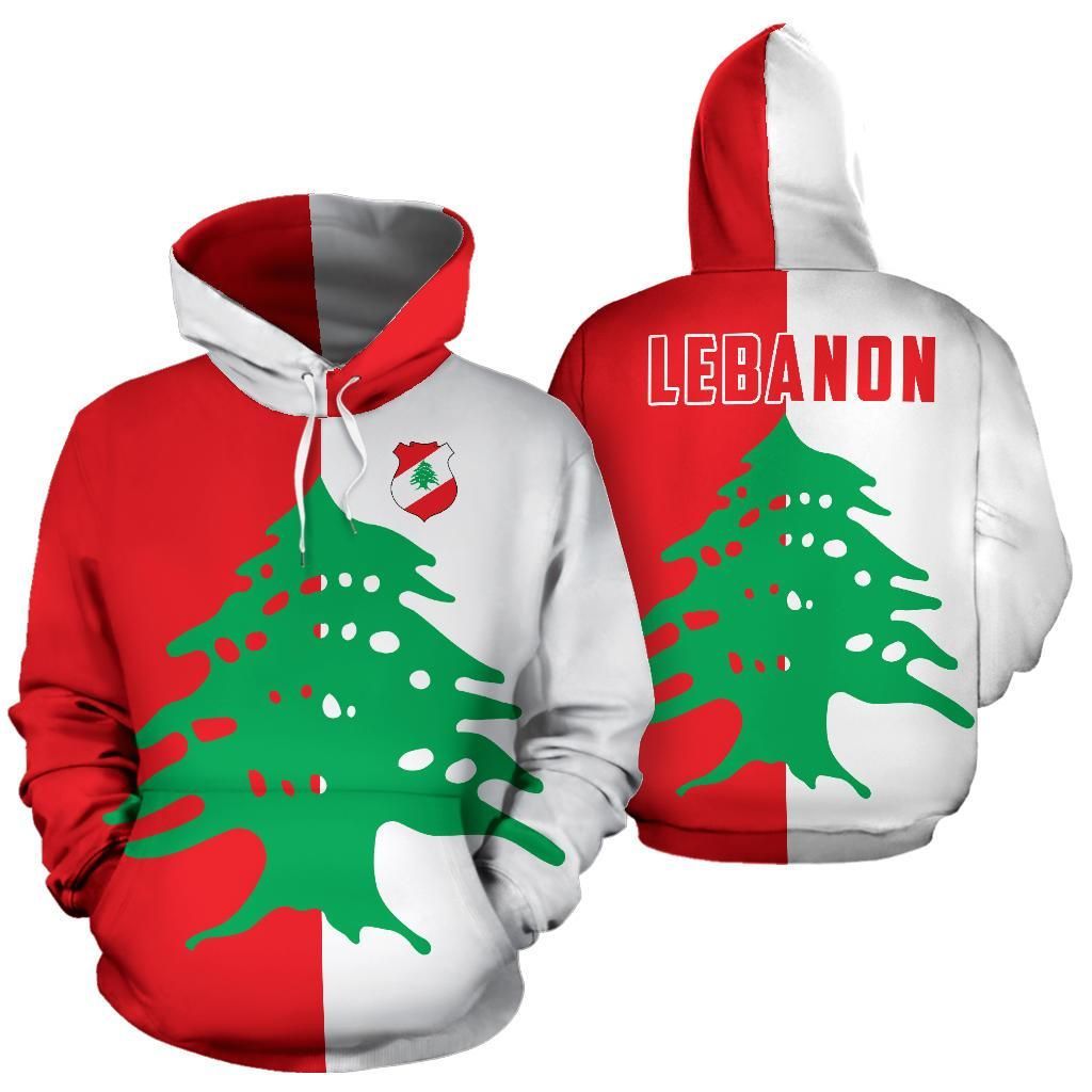 Lebanon Hoodie Half Style RLT6 - Wonder Print Shop