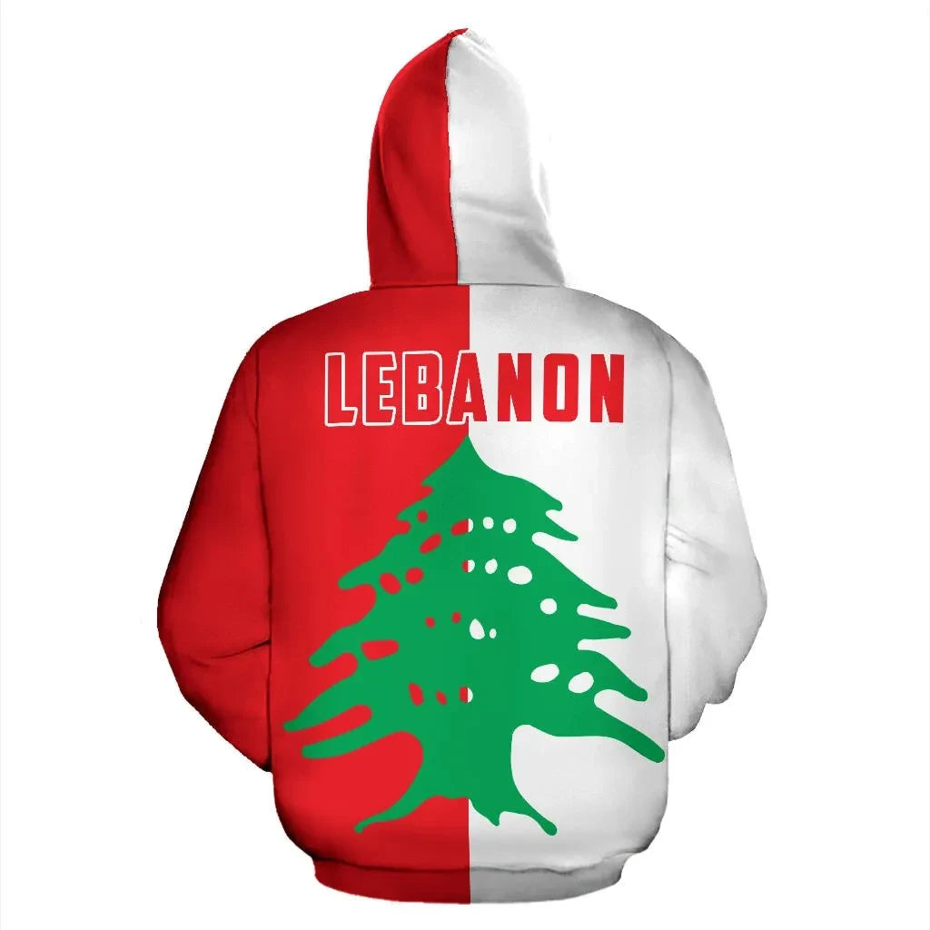 Lebanon Hoodie Half Style RLT6 - Wonder Print Shop