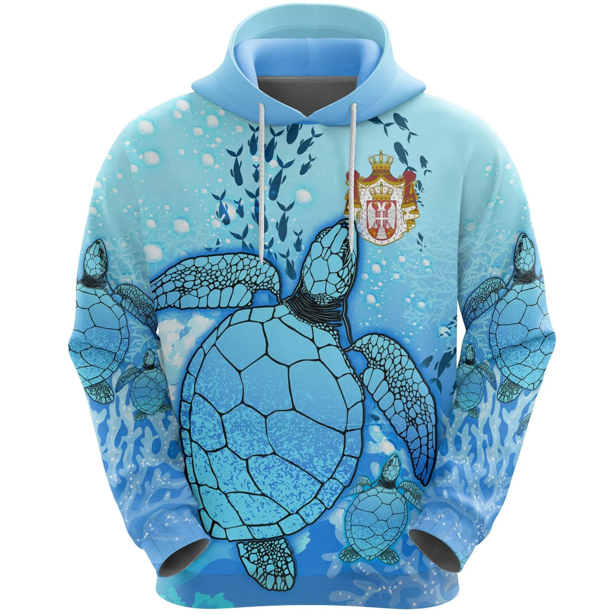 Serbia Hoodie Ocean Life Womens/Mens RLT7 - Wonder Print Shop