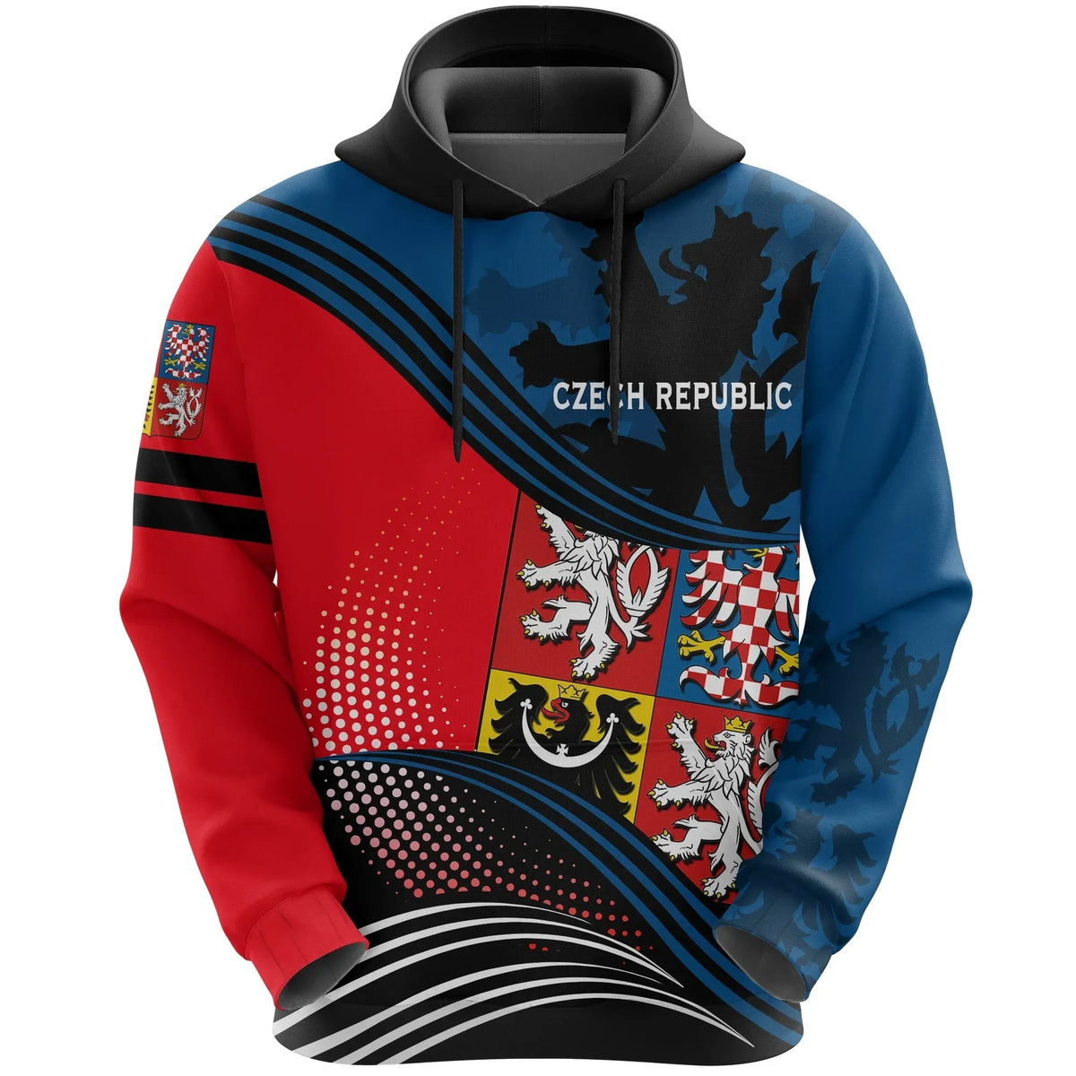 Czech Republic Hoodie Fall In The Wave RLT13 - Wonder Print Shop