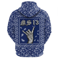 Hoodie Blue Bandana RLT8 - Wonder Print Shop
