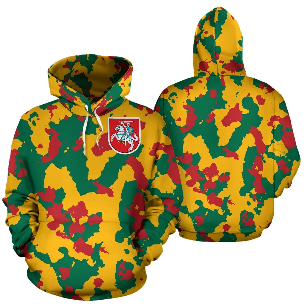 Lithuania Camo Hoodie RLT6 - Wonder Print Shop