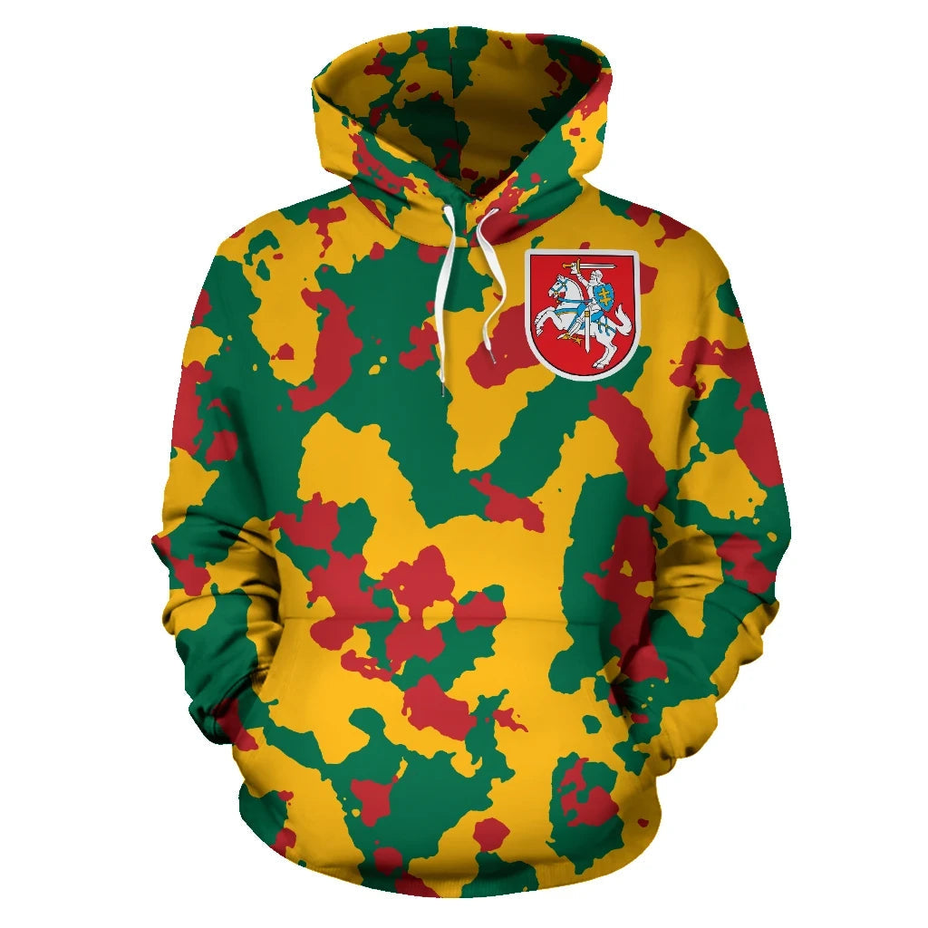 Lithuania Camo Hoodie RLT6 - Wonder Print Shop