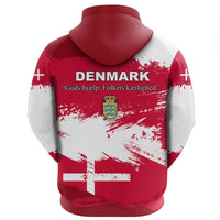 Denmark Hoodie Denmark Flag Brush RLT13 - Wonder Print Shop