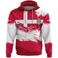 Denmark Hoodie Denmark Flag Brush RLT13 - Wonder Print Shop