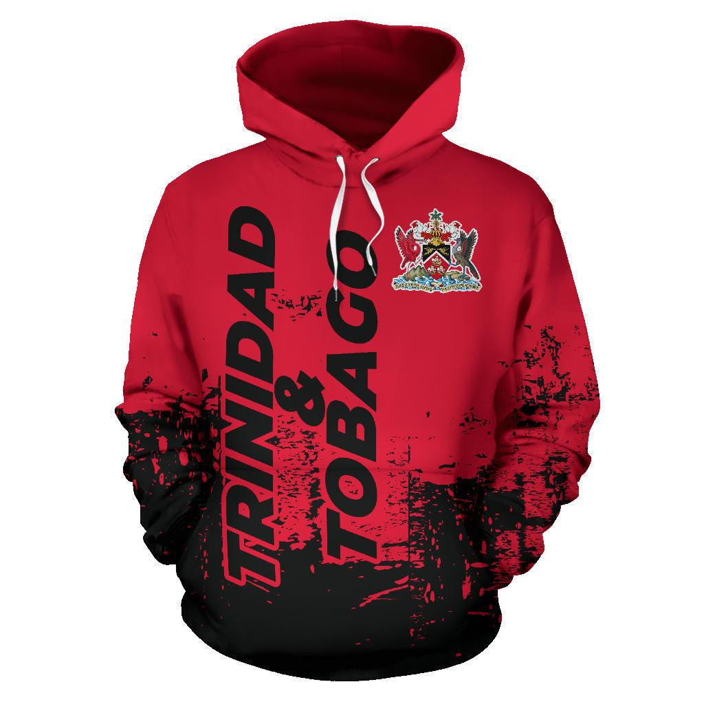 Trinidad and Tobago All Over Hoodie Smudge Style RLT6 - Wonder Print Shop