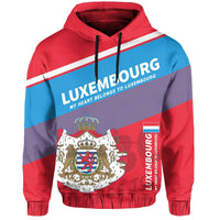 Luxembourg Flag Motto Hoodie Limited Style RLT6 - Wonder Print Shop