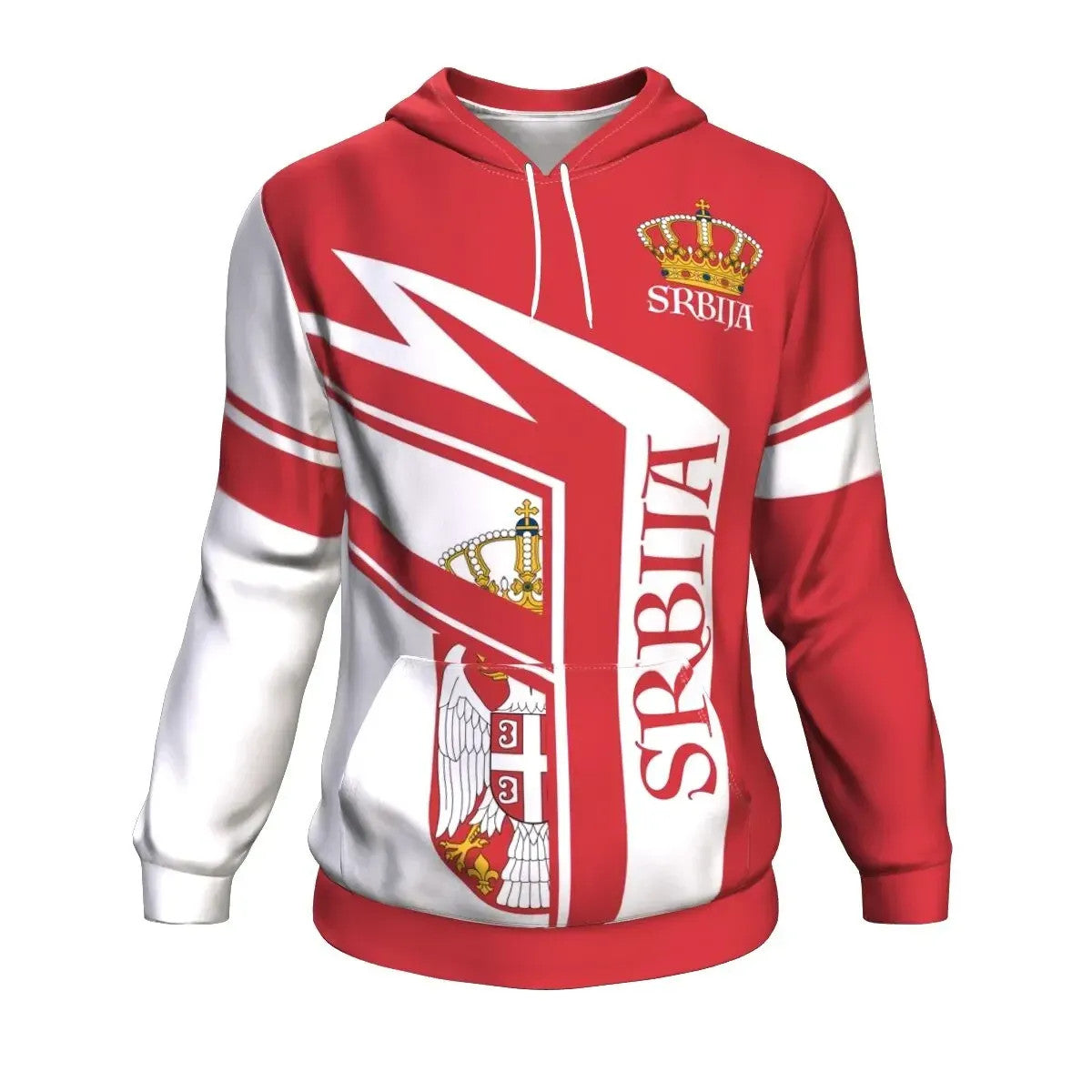 Serbia Hoodie Red Color Srbija RLT7 - Wonder Print Shop