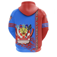 Democratic Republic Of The Congo Hoodie Coat Of Arms Quarter Style RLT13 - Wonder Print Shop