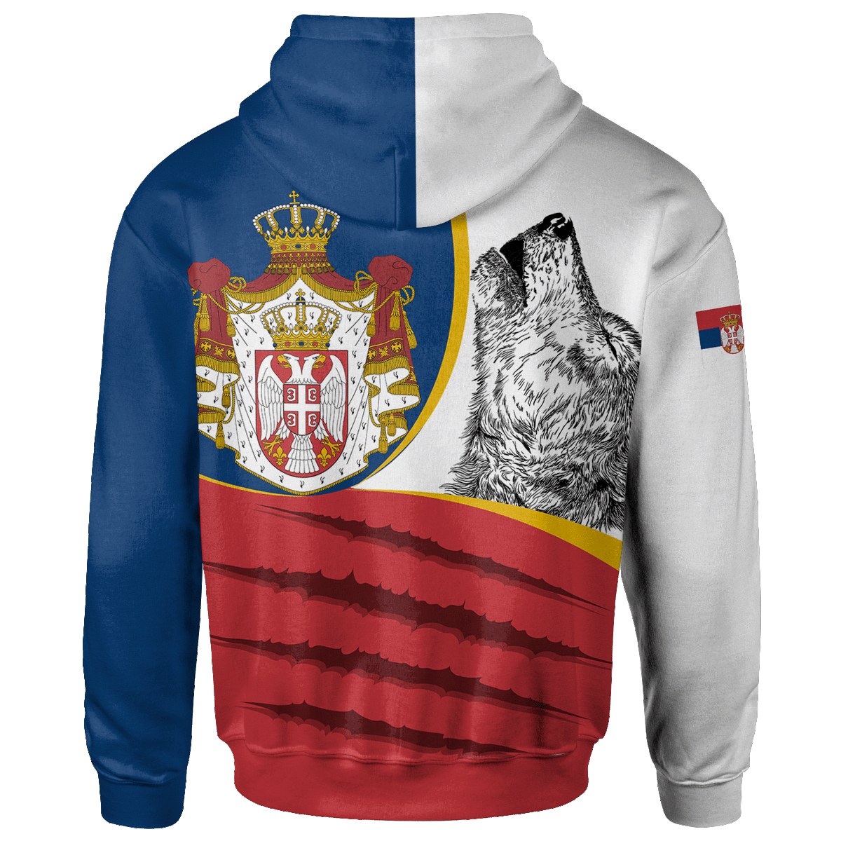 Serbia Hoodie Flag Of Serbia RLT7 - Wonder Print Shop
