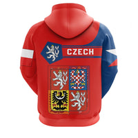 Czech Republic Coat Ofrms Hoodie Simple Style RLT13 - Wonder Print Shop