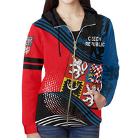 Czech Republic Zip Hoodie Fall In The Wave RLT13 - Wonder Print Shop