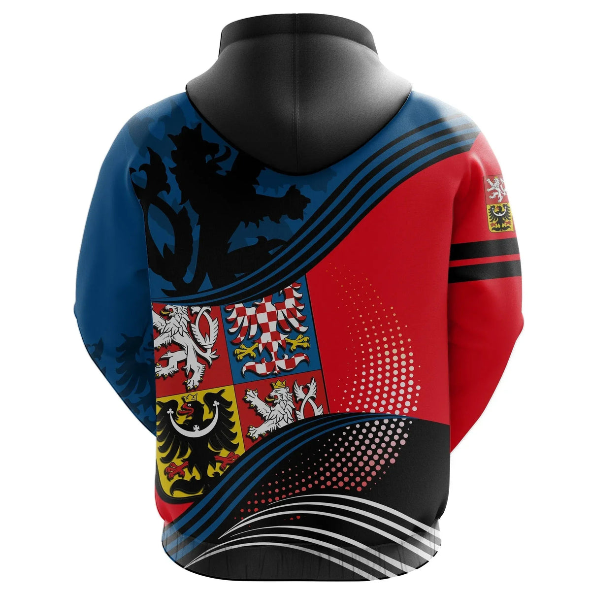 Czech Republic Zip Hoodie Fall In The Wave RLT13 - Wonder Print Shop