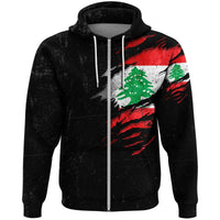 Lebanon In Me Zip Hoodie Special Grunge Style RLT6 - Wonder Print Shop