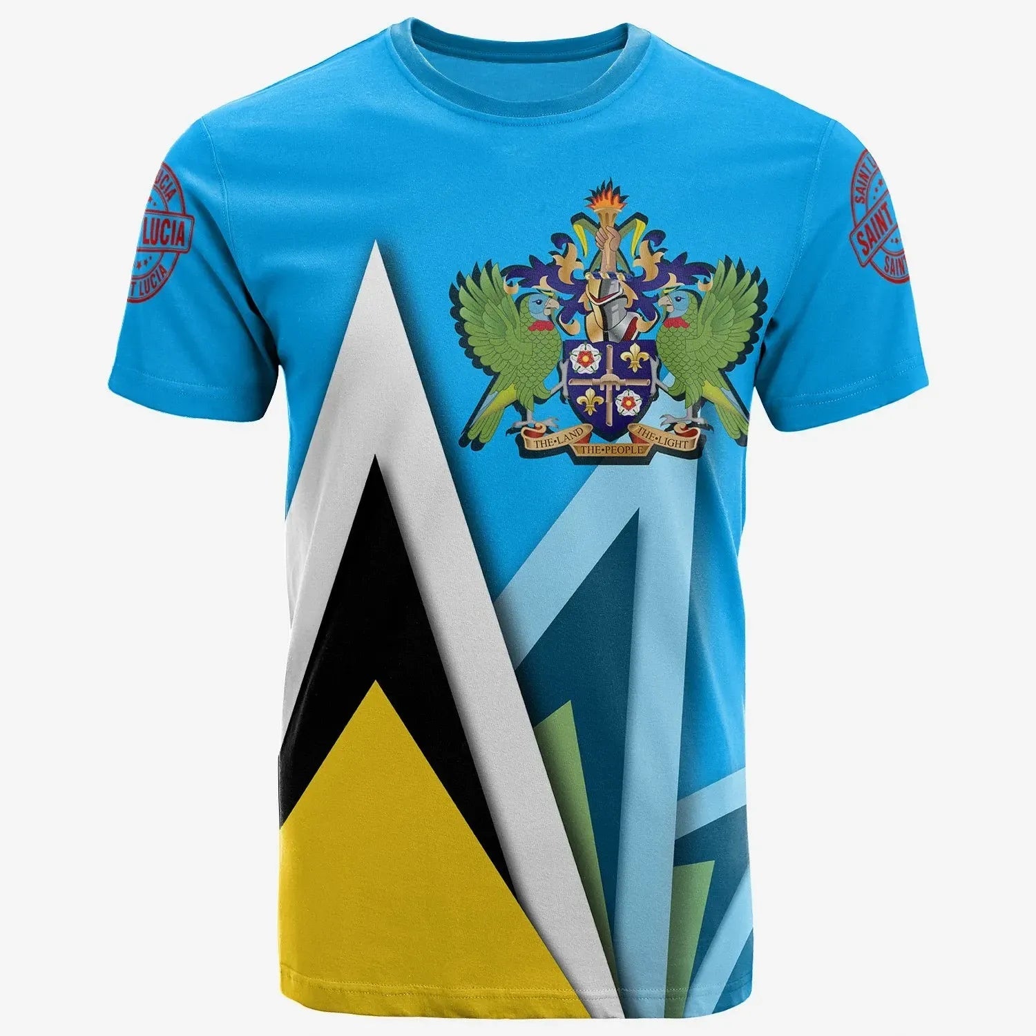 saint-lucia-t-shirt-flag-with-coat-of-arms