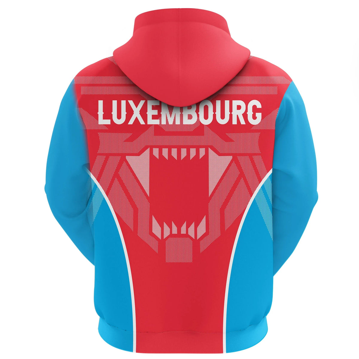 Luxembourg Zip Hoodie Strong Lion RLT6 - Wonder Print Shop