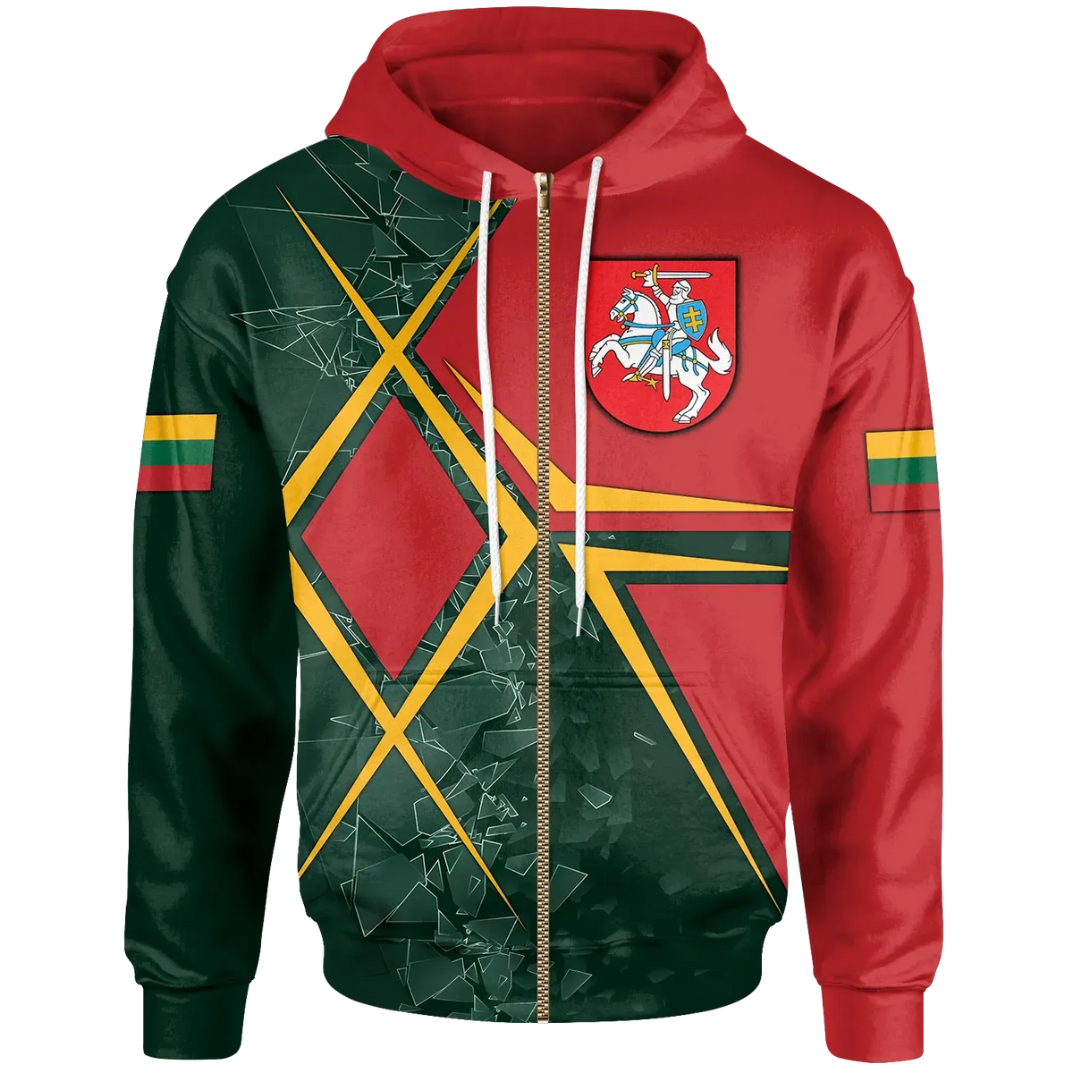 Lithuania Zip Up Hoodie Lithuania Legend RLT6 - Wonder Print Shop