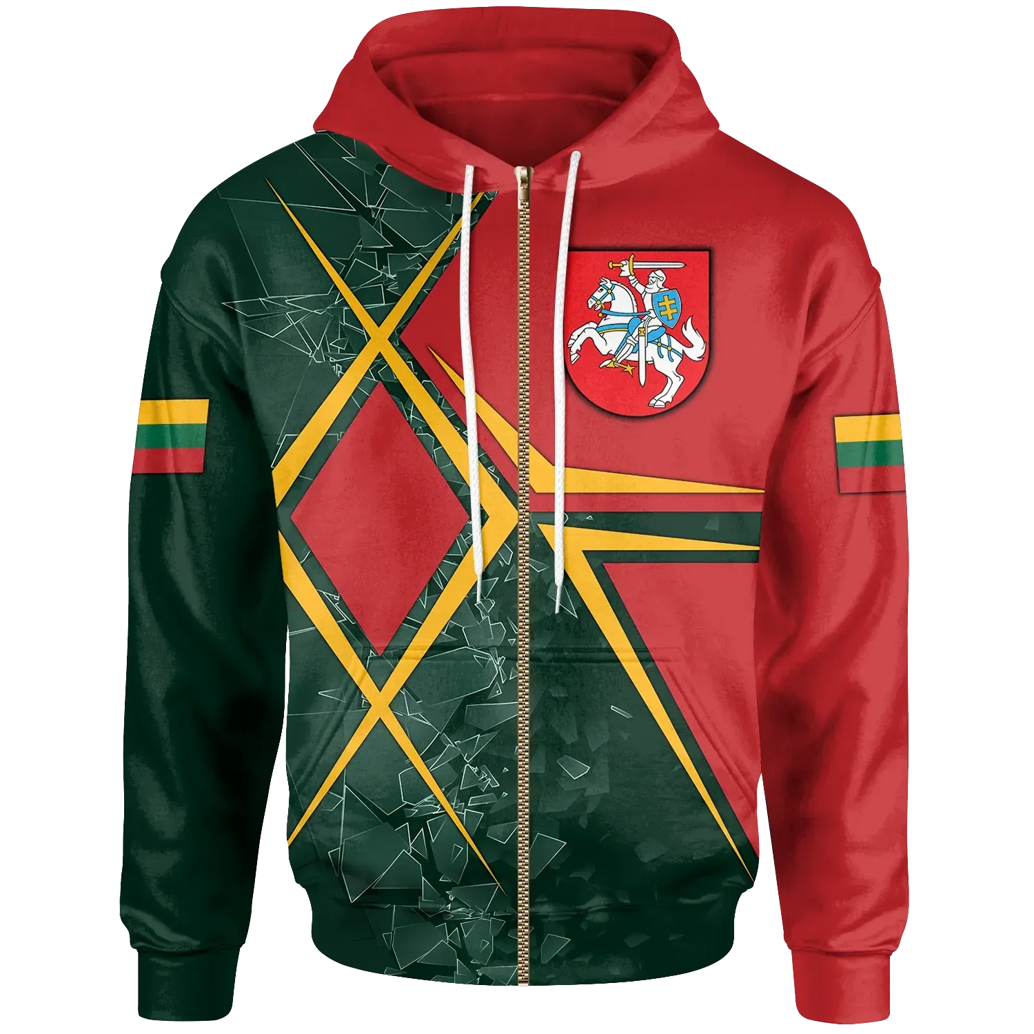 Lithuania Zip Up Hoodie Lithuania Legend RLT6 - Wonder Print Shop