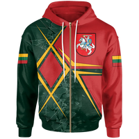 Lithuania Zip Up Hoodie Lithuania Legend RLT6 - Wonder Print Shop