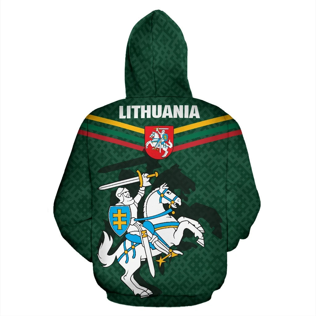 Lithuania Active Zipper Hoodie RLT6 - Wonder Print Shop