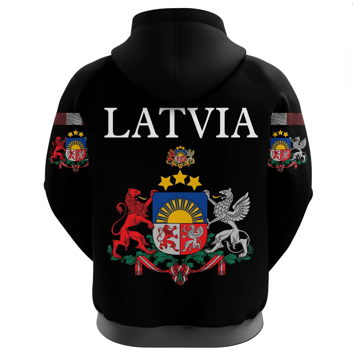 Latvia United Zip Hoodie RLT6 - Wonder Print Shop