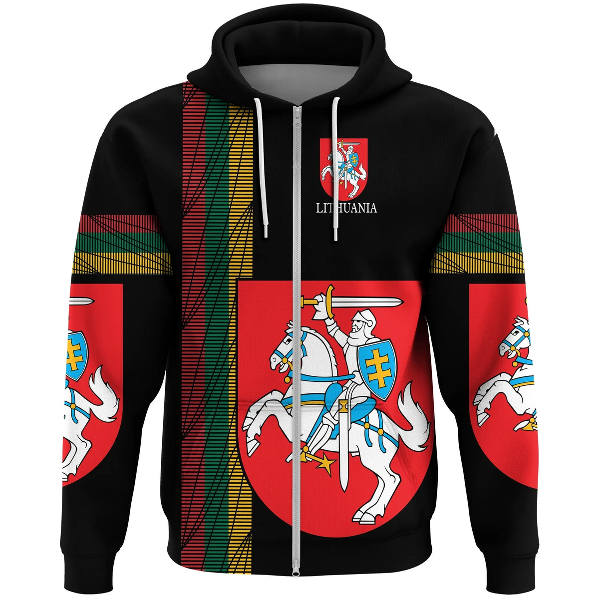 Lithuania United Zip Hoodie RLT6 - Wonder Print Shop