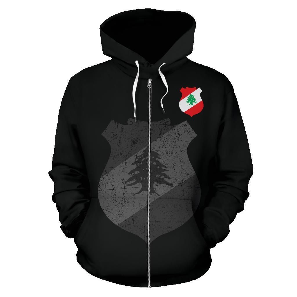 Lebanon Zipper Hoodie RLT6 - Wonder Print Shop