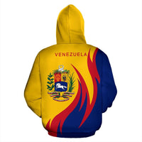 Venezuela Hoodie Venezuela Flag Brush RLT7 - Wonder Print Shop