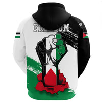 Freedom Palestine Zip Hoodie Flag and Map RLT13 - Wonder Print Shop