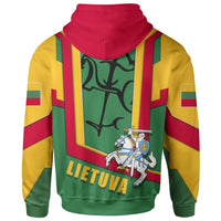 Lithuania Zip Up Hoodie Lietuva Flag Armor11 RLT6 - Wonder Print Shop