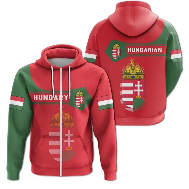 hungary-coat-of-arms-zip-up-hoodie-simple-style