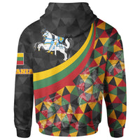 Lithuania Zip Up Hoodie Lithuania Coat Of Arms with Flag Color RLT6 - Wonder Print Shop