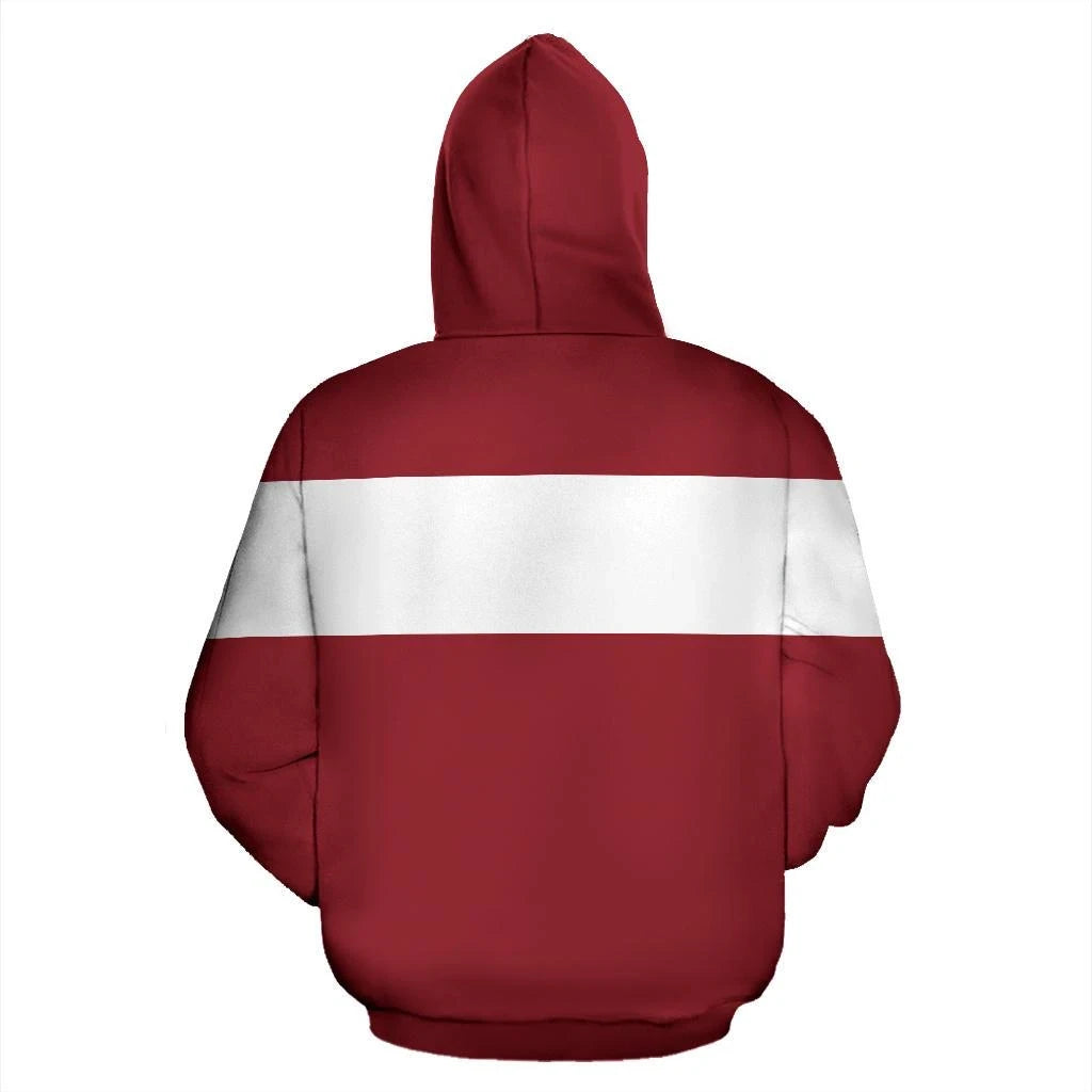 Latvia Zipper Hoodie Original Flag RLT6 - Wonder Print Shop