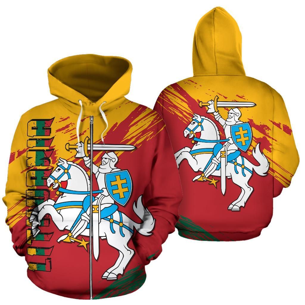 Lithuania State Hoodie (Zip) Original RLT6 - Wonder Print Shop
