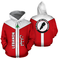 Lebanon Rising Zip Hoodie RLT6 - Wonder Print Shop