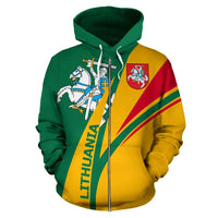 Lithuania Sky Zip Up Hoodie RLT6 - Wonder Print Shop