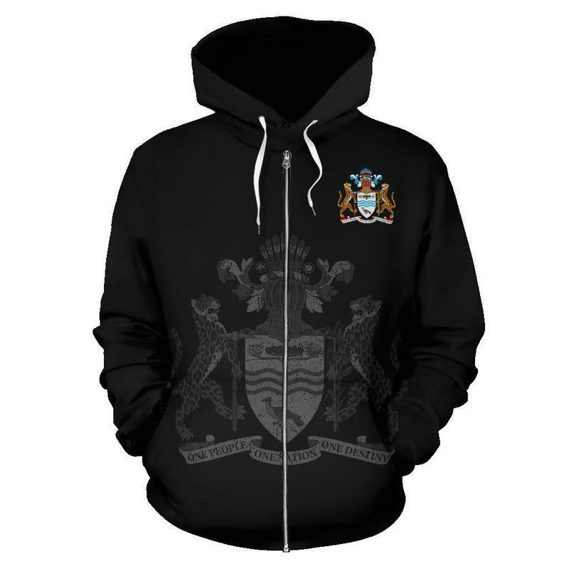 Guyana Zipper Hoodie RLT8 - Wonder Print Shop