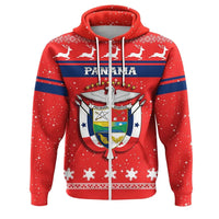 Christmas Panama Coat Of Arms Zip Hoodie RLT13 - Wonder Print Shop
