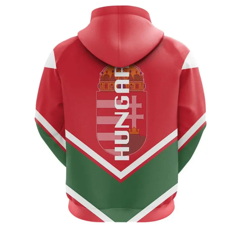 Hungary Coat Of Arms Zip Hoodie Lucian Style RLT8 - Wonder Print Shop